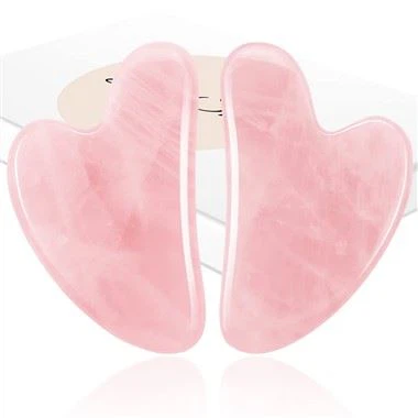 2 pcs gua sha pijat pijat wajah untuk wajah