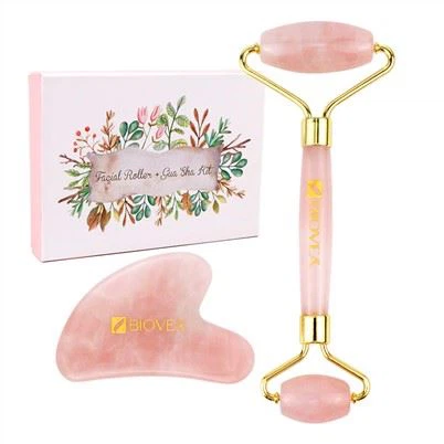 Roller Wajah Giok Berkualitas Tinggi dan Set Kado Gua Sha