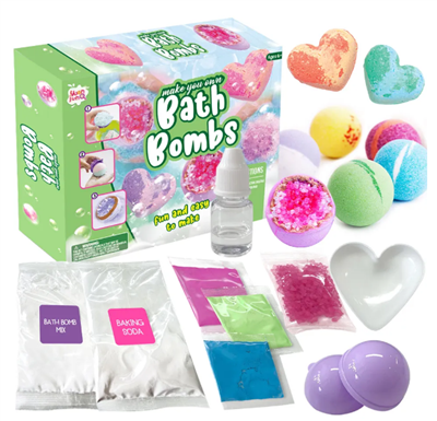 bom mandi diy untuk anak -anak membuat kit