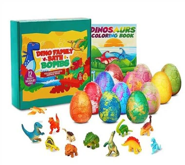 Jurassic Park Dinosaur Egg Bath Bomb dengan mainan di dalam